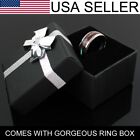 6 8mm Tungsten Men s Hawaiian Koa Wood   Abalone Wedding Band Ring-engraving Tw