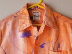 Vtg Liberty House Hawaii Tegaki Hand-painted Raw Silk Hawaiian Shirt Hong Kong