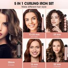 5 In 1 Curling Iron Set Include Curling Brush And 4 Interchangeable Ceramic