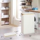 Slim Laundry Hamper With Lid - 60l Narrow Laundry Hamper With Lid  Dirty Clothes