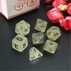 7pcs Luminous Polyhedral Dice Set For Trpg Mtg Dungeons   Dragons Dnd Table Game