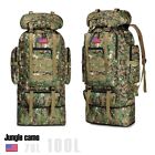 100l 80l Military Molle Tactical Hiking Backpack Rucksack Camping Bag Outdoor