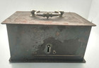 Vintage Coffer  Cast Iron Strong Jewelry Safe Box Deposit Box Money 70s  no Key