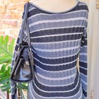 Say What Black   White Knitted Dress