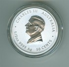 Australia 2025 50 Cents Year Of The Snake Colorized 1 2 Oz   9999 Silver Bu