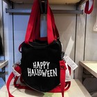 Disney Parks 2026 Halloween Donald Mini Face Glow In The Dark Tote Bag New