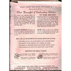 Vintage Vogart 180 Embroidery Transfer Pattern Tulips Roses Daisies Cut Work