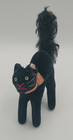 Early Steiff Black Velvet Halloween Scaredy Cat 5    Tall See Description