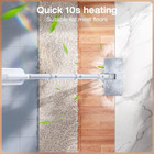 Scrubwiz Steam Mop With Detachable Handheld Cleaner  10-in-1 White