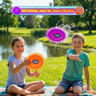 4e s Novelty 6 Pack Water Splash Discs  Throw   Catch Game  Absorbs Water 6 5  F
