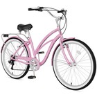 Mooncool Beach Cruiser Bike  24 Inch Commuter Bicycle For Adult Men And Women