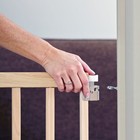 Wood 28 -42  Swing Baby Safety Gate Pet Dog Fence Child Walk Thru Door Stairway