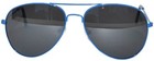 Blue Metal Frame Aviator Style Men Women Dark Smoke Lens  Sunglasses Shades Uvb