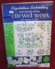 Vintage Crewel Work Vogart 9001 Elizabethan Embroidery Hot Iron Transfer Pattern