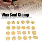 24pcs Sealing Wax Stamp Heads  Removable Wax Seal Stamp Set For Party