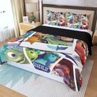 Rare  Disney Pixar Cartoon Print Duvet Cover Set  3pcs  Quilt Cover   Pillowcase