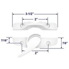 Window Sash Lock   Latch And Keeper Replacement For Andersen 200 White Color