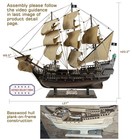 Sailingstory Wooden Pirate Ship Model Black Pearl 27  Beige Sails
