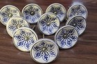 White And Blue Flower Over Size Cabinet Knobs Drawer Pull Pulls Set Of  10 Pcs
