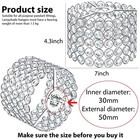  Crystal Lamp Shade Ceiling Light Shade Chandelier 7 X 7 X 4 3 Inch Silver