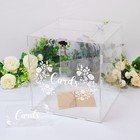Acrylic Card Box With Lock Gift  Money Holder For Wedding Reception  Annivers   