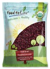 Organic Dried Cranberries - Non-gmo  Kosher  Raw  Vegan - By Food To Live