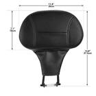 Front Driver Rider Backrest Pad Fit For Harley Touring Street Road Glide 2009-up
