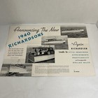 1940 Richardson Original Large Foldout Boat Brochure Catalog The New Richardson