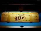 New  Miller Lite Pool Table Light   Cue Rack Combo  