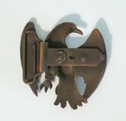 Brass Swooping Eagle Belt Buckle     Western Americana 1970 s  Patina