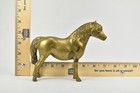 Vintage Solid Brass Horse Statue 5 25  Mid-century  Equestrian Figurine  Pony