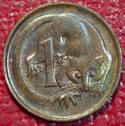 Some Toning  Au unc 1981 Australia 1 One Cent Coin-nov595