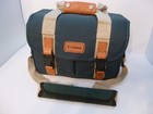 Retro Canon Camera Bag Organizer Green Pockets Shoulder Strap Dslr Carry Case