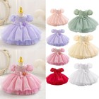 Baby Girls Dress Prom Dance Embroidered Christmas Sequin Christening Party Kids
