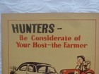 Vintage Authentic Pa Game Commission  good Conduct Can Prevent This  Sign