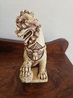 Chinese Foo Dog Guardian Lion Figurine Resin Feng Shui Decor Statue 5 25  Tall