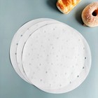 100 Pcs Bamboo Steamer Liner  10  10 Inch X10 X 0 01 Inch    white  