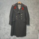 Vintage Soviet Army Colonel Greatcoat Cold War Wool Officer Coat Ussr