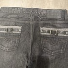Guess Lincoln Men   s Slim Straight Black Denim Jeans 30w size 30 Cotton