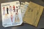 Mccall s Craft s  6876 Fashion Doll Clothes Pattern Uncut 1993 Barbie