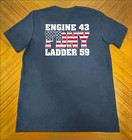 Fdny Engine 43 Ladder 59     Navy Shirt     Bronx Ny     Xl