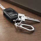 3pcs Black Metal Carabiner Clip Keyring Keychain Key Ring Chain Holder For Car