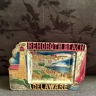 Two Vintage Rehoboth Beach Delaware Souvenir Metal Ashtrays Painted Japan T 482