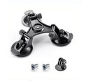 360   Rotation Car Triple Suction Cup Mount For Gopro Hero 10 9 8 7 6 5 Dji Osmo