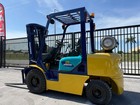 Komatsu Fg25c-12  Forklift  5000 Lb Triple Stage  Side Shift  Low Hours-2053