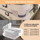 Bed Sheet Holder Fitted Sheet Fasteners With Lock Strap-keep Sheets Firm   Ti   