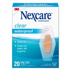 Nexcare Waterproof Clear Bandages  20 Count  Covers Cuts   Minor Wounds