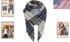 Luxurious Oversized Plaid Shawl Wrap - Ultra Soft 59    Winter Scarf For Women