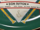Don Sutton California Angels Hackett Hand Signed Plate Limited Ed New Baseball