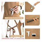 Canvas Cooking Apron Oil Resistant Kitchen Work Apron Tool Pockets Men Women